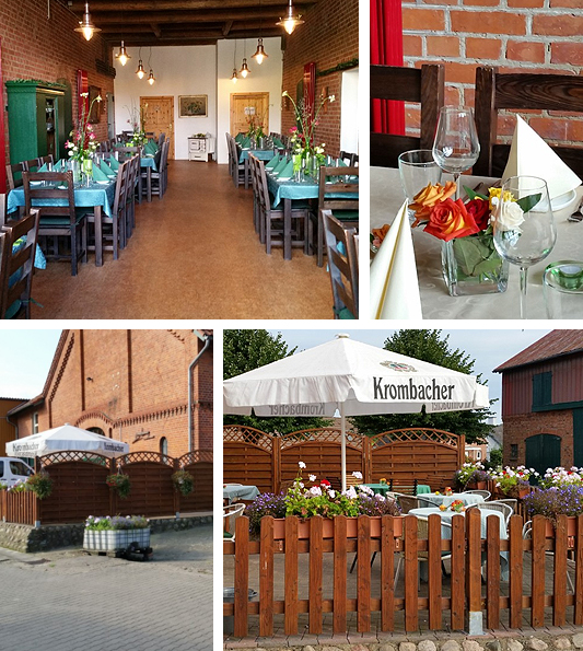 Während der Spargelsaison betreibt der Spargelhof Beeck auf einer umgebauten Bauerndiele ein kleines Restaurant.